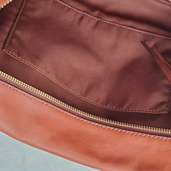 Fossil Allie Brown Leather Satchel Shoulder Bag Handbag ZB7896213 $198 - Picture 10 of 16